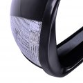 Ocpty Black Left Side Mirror Fit For 2005-2010 Scion Tc Smooth Glass Manual Folding Non-heated Turn Signal