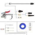 Wynnsky Air Blow Gun Kit 2pcs Flow Extensions 4pcs Nozzle Tip 13pcs Compressor Accessories 