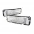 Tlaps 7422438327390 For 1995-1997 Toyota Tacoma 4wd 4 Wheel Drive 1995-2000 2wd 2 Chrome Housing Signal Bumper Lights 