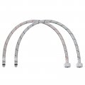 20inch Long Faucet Supply Line Connector 2pcs G1 2 Female Compression Thread X M10 Male Braided Short 304 Stainless Steel Water 