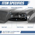 Factory Style Headlights Assembly Compatible With Ford F150 Lincoln Mark Lt 2004-2008 Driver And Passenger Side Black Housing