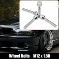 Uxcell M12 X 1 5 Car Wheel Studs Set Taper Seat 17 Mm Shank Bolts Lug Silver Tone 10pcs