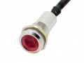 Alpinetech 6mm 1 4 Red 12v Led Metal Indicator Pilot Custom Dash Light Lamp Pl6-r 