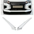 2pcs Upper Bumper Molding For 21-24 Mitsubishi Mirage G4 