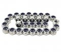 Lock Nuts M8 X 1 25mm 30 Pieces Metric Hex Locknut 304 18 8 Stainless Steel With Nylon Insert Bright Finish For Industrial And 