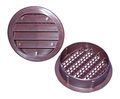 Maurice Franklin 5 Round Plastic Vent Brown Package Of 2 