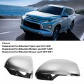 Aramox Door Mirror Cover 2pcs Side Rearview Trim Replacement For Mitsubishi Pajero Sport Montero Shogun 2017a 2021 Plating