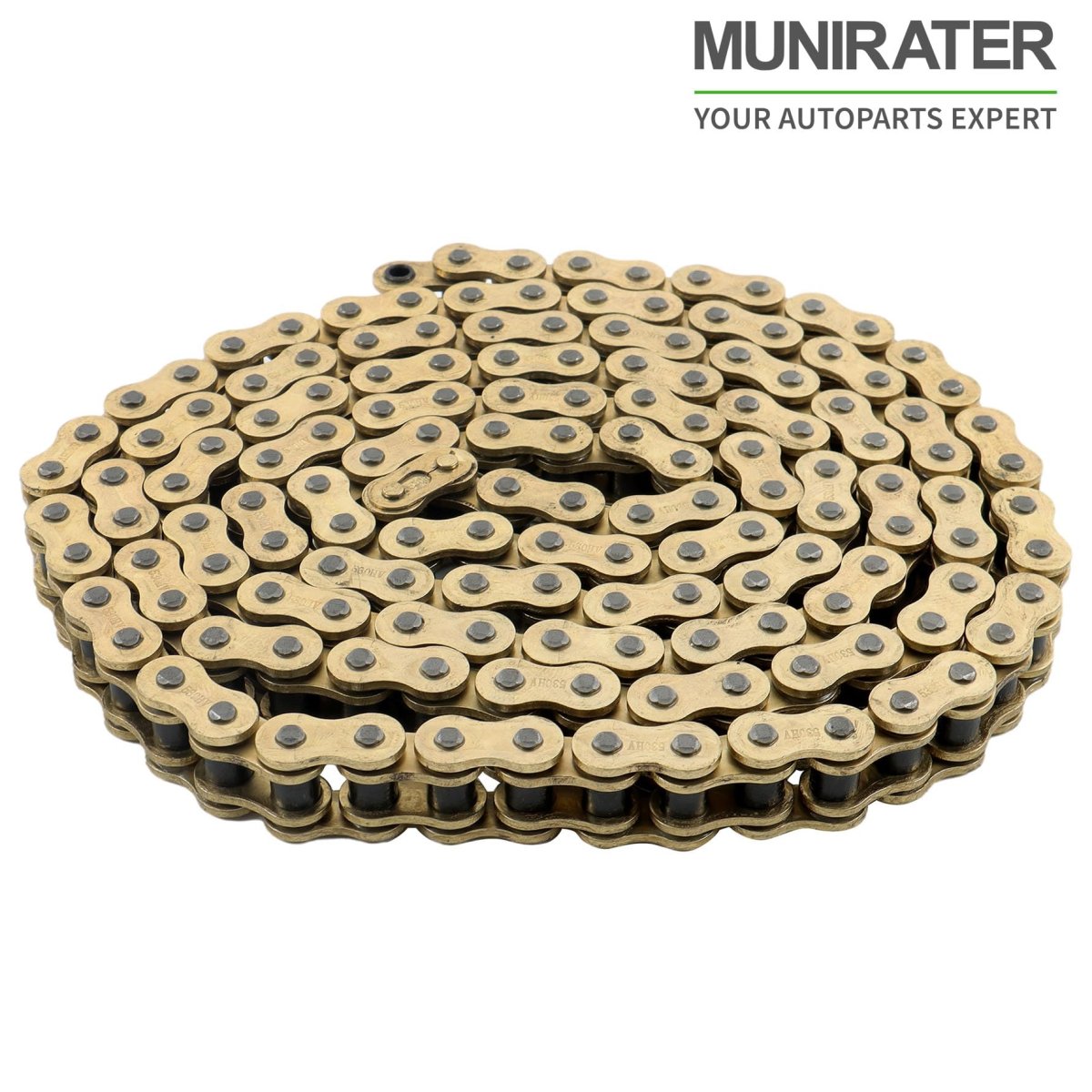 Gold O-ring Drive Chain 530 Pitch 150 Links 9850 Pounds Tensile