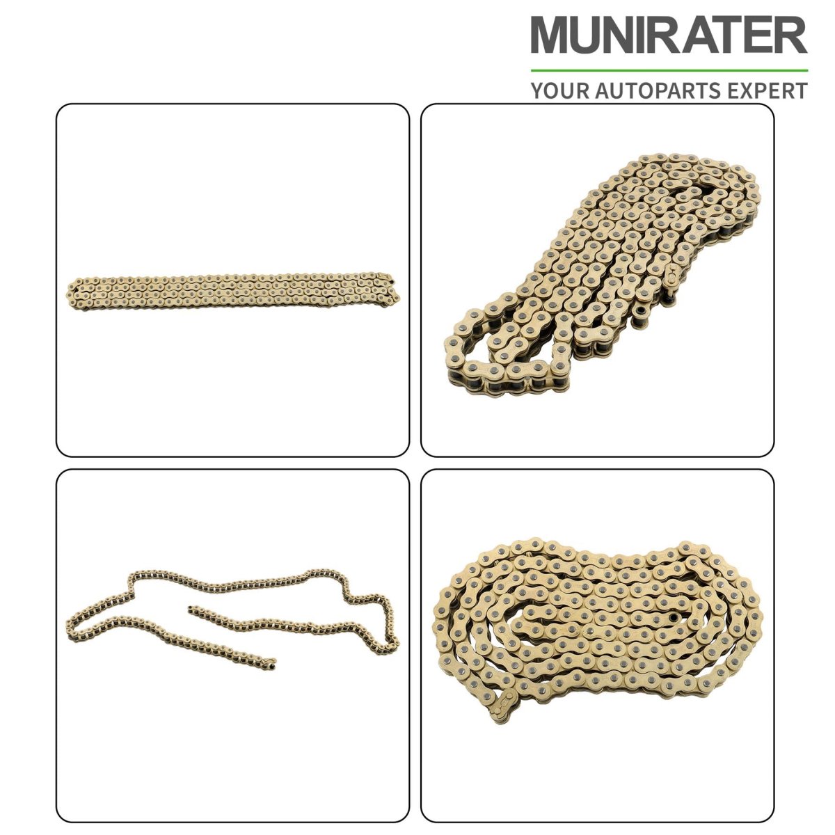 Gold O-ring Drive Chain 530 Pitch 150 Links 9850 Pounds Tensile
