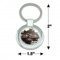 Graphics More Ford Trucks 4x4 Off Road Keychain Classy Round Chrome Plated Metal