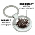 Graphics More Ford Trucks 4x4 Off Road Keychain Classy Round Chrome Plated Metal