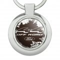 Graphics More Ford Trucks 4x4 Off Road Keychain Classy Round Chrome Plated Metal