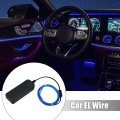1 Meter 3ft Neon El Wire String Strip Blue Cold Light Glow For Car Interior Decoration