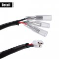 X Autohaux Motorcycle Turn Signal Cable Adapter Connector For Yamaha R6 Motorbike Wiring Plug 4 Pcs
