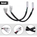 X Autohaux Motorcycle Turn Signal Cable Adapter Connector For Yamaha R6 Motorbike Wiring Plug 4 Pcs