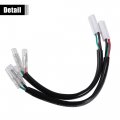 X Autohaux Motorcycle Turn Signal Cable Adapter Connector For Yamaha R6 Motorbike Wiring Plug 4 Pcs
