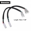 X Autohaux Motorcycle Turn Signal Cable Adapter Connector For Yamaha R6 Motorbike Wiring Plug 4 Pcs