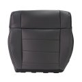 Artificial Leather Front Driver Side Bottom Seat Cover Black With Mounting Holes Replacement For 2007-2012 