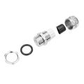Uxcell 10pcs Pg7 Metal Waterproof Connector Fastener Locknut Stuffing Cable Gland