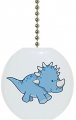 Triceratops Dinosaur Dino Solid Ceramic Fan Pull 