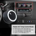 3pcs A C Heater Temp Control Knob 84141127 Replacment For Gmc Savana 1500 2008-2014
