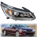 Ho2503151 Left Side Halogen Projector Driver Headlight Assembly Replacement For 2013-2015 Accord 4-door Sedan Rh Headlamp 