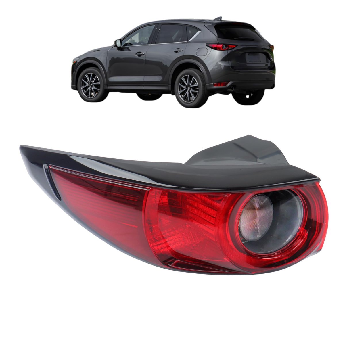 Left Tail Light Replacement For Mazda Cx5 2017-2021 Brake Lamp Driver Side Ma2804125