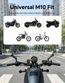 Universal Motorcycle Mirrors 5 6x3 6 In Wide Convex Rearview Mirror With Anti Vibration M10 Mount And 360 Degrees Rotatable
