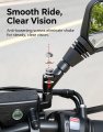 Universal Motorcycle Mirrors 5 6x3 6 In Wide Convex Rearview Mirror With Anti Vibration M10 Mount And 360 Degrees Rotatable