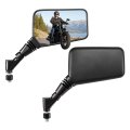Universal Motorcycle Mirrors 5 6x3 6 In Wide Convex Rearview Mirror With Anti Vibration M10 Mount And 360 Degrees Rotatable 