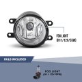 Fog Light Lamps With H11 Bulbs And Chrome Cover Bezels For Toyota Avalon 2013 2014 2015 Includes Wiring Harness Switch Relay
