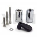 Smt-no Cut Aluminum Frame Slider Crash Protector Compatible With 2001 2002 Suzuki Gsxr 1000 Gsx-r Chromed B01726bhry