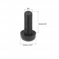 Uxcell M3x8mm Threaded Nylon Phillips Cross Pan Head Machine Screws Bolts Black 50pcs