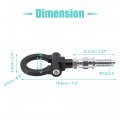 Uxcell Black Aluminum Alloy Bumper Trailer Ring Eye Towing Tow Hook Screw For Bmw E Series