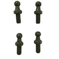 Qty 4 Ball Studs 10mm M8 X 1 25 Thread For Automotive Lift Supports 