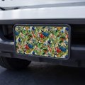 Graphics More Tropical Birds Parrot Macaw Toucan Pattern Novelty Metal Vanity Tag License Plate 