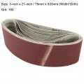 Uxcell 3-inch X 21-inch Aluminum Oxide Sanding Belt 180 Grits Sandpaper Lapped Joint For Sander 10pcs