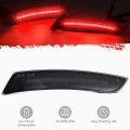 Partsam Smoked Lens Led Side Marker Lights Front Rear Bumper Lamps Reflectors For Camaro 2016021 Pack Of 4 2 X Amber 2 Red