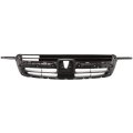 Front Grille Assembly For Honda Cr-v 2002 2003 2004 Textured Gray Plastic Shell And Insert Fits 71121s9a003 Ho1200159 Without 