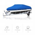 Bapmic 14-16 Ft Blue Oxford Cloth Boat Cover 210d For V-hull Fishing