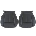 Secos Driver Passenger Bottom Seat Cover Black For Ford F-150 Super Crew Cab Model 2015 2016 2017 2018 2019 2020 2021 
