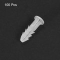 Uxcell 6x26mm Plastic Expansion Tube Bolts Column Frame Fixings Translucent 100pcs