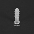 Uxcell 6x26mm Plastic Expansion Tube Bolts Column Frame Fixings Translucent 100pcs