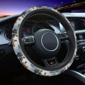 Mioolkt Cowboy Anime Bebop Car Steering Wheel Cover Breathable Anti-slip Auto Suv Pick-up Trucks Protector Universal Fit 15 