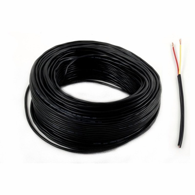 Aleko Lm15140ft 2 Core Electrical Wire Cable Conductor For Gate Openers Accessories 40 Feet Black