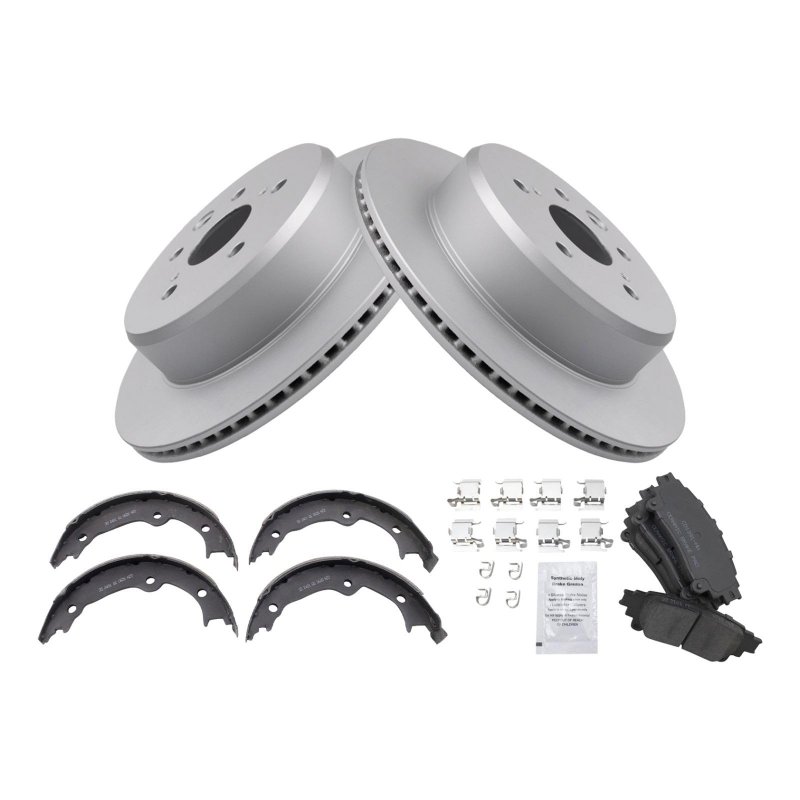 Rear Brake Pad Rotor Kit For 2016 Lexus Gs350 Gs450h Is200t Is300 Is350 Rc350