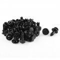 8mm Hole Dia Black Rivets Bumper Fastener 30 Pcs 