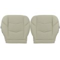 Secos Driver Passenger Bottom Perforated Leather Seat Covers Tan H4y Or Ht6 For Cadillac Escalade Esv 2015-2020 