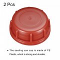 Uxcell Can Cap With Sealing O-ring Gasket For 5-8 Gallon Bucket Gas Replacement Caps Red 2pcs