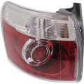 Outer Tail Light Assembly For Gmc Acadia 2007 2008 2009 2010 2011 2012 Driver Side Replaces 20912757 And Gm2800216 Clear Red 